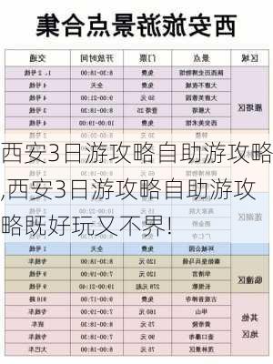 西安3日游攻略自助游攻略,西安3日游攻略自助游攻略既好玩又不界!-第1张图片-动人旅游网