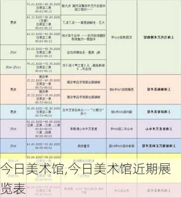 今日美术馆,今日美术馆近期展览表-第2张图片-动人旅游网