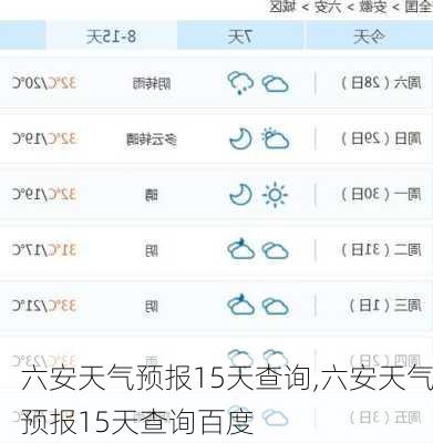 六安天气预报15天查询,六安天气预报15天查询百度-第3张图片-动人旅游网