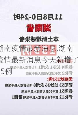 湖南疫情最新消息,湖南疫情最新消息今天新增了15例-第3张图片-动人旅游网