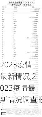 2023疫情最新情况,2023疫情最新情况调查报告-第1张图片-动人旅游网