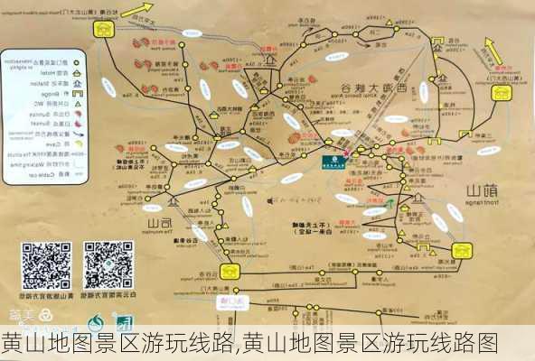 黄山地图景区游玩线路,黄山地图景区游玩线路图-第3张图片-动人旅游网