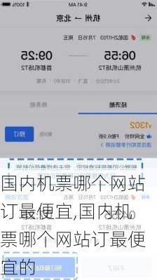 国内机票哪个网站订最便宜,国内机票哪个网站订最便宜的-第1张图片-动人旅游网