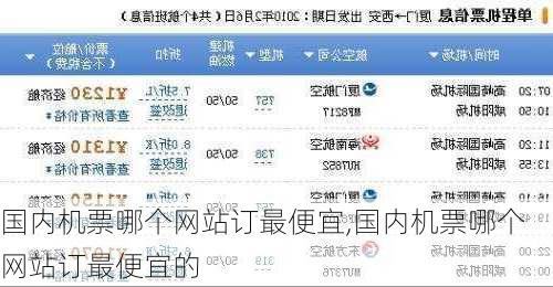 国内机票哪个网站订最便宜,国内机票哪个网站订最便宜的-第2张图片-动人旅游网