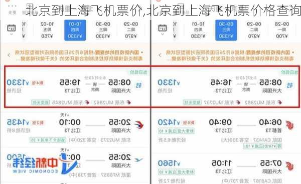 北京到上海飞机票价,北京到上海飞机票价格查询-第2张图片-动人旅游网