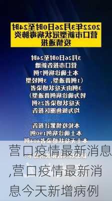 营口疫情最新消息,营口疫情最新消息今天新增病例-第1张图片-动人旅游网