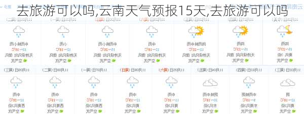 去旅游可以吗,云南天气预报15天,去旅游可以吗-第2张图片-动人旅游网