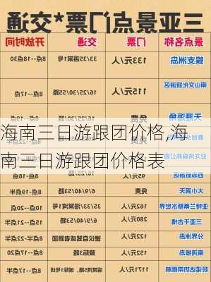 海南三日游跟团价格,海南三日游跟团价格表-第3张图片-动人旅游网